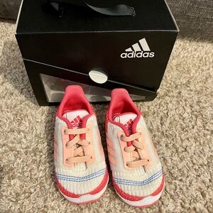 adidas Baby Walker Shoes - Pink and White